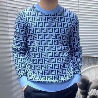Super low price! Fendi replica sweater wool yarn 3D FF motif feq75286