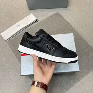 Best Price Guarantee Prada Downtown Leather Sneakers Replica PUW40779