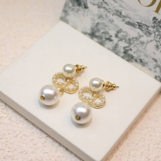 ☆Super popular☆ Dior replica earrings in yellow gold and diamonds des83717