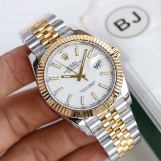 Rare Rolex Watch Replica Datejust 41mm White Men's rov61103