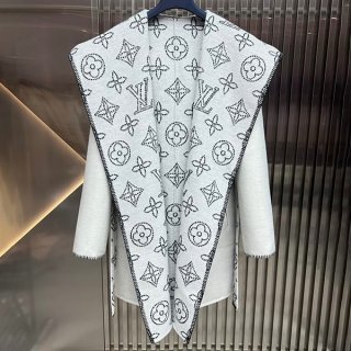 Cute Louis Vuitton Reversible Mahina Monogram Long Coat Replica 1AAK2M