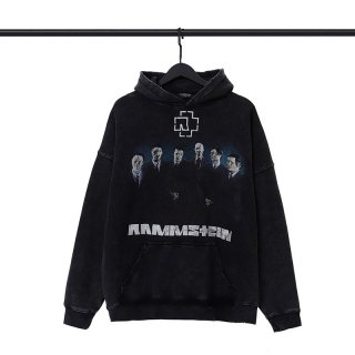 Balenciaga and German rock band Rammstein collaboration hoodie bar65363