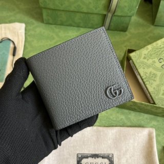 Eye-catching color Gucci GG Marmont replica Double G leather coin wallet 4287251T56F1000
