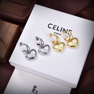 Sold out Celine heart-shaped earrings replica 2 colors Ceh92037