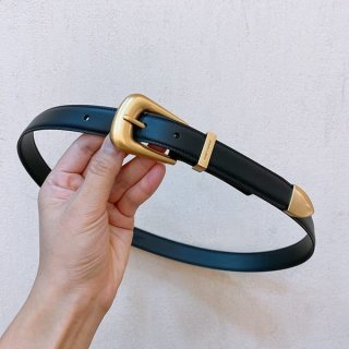 Cute Saint Laurent Replica Fork Buckle Belt 25mm Smooth Leather Sad08258