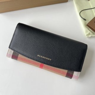 Free shipping Burberry ElmoreWallet House Check Long Wallet Bak42224