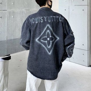 Quick delivery Louis Vuitton Stonewash Replica Denim Jacket vuc88409