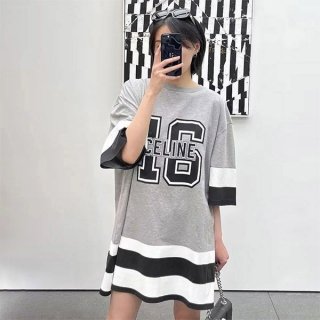 ☆Super popular☆Celine 16 oversized T-shirt replica cotton jersey 2X41F671Q