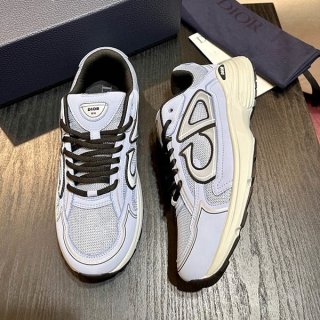 Extremely rare! Dior replica sneakers B30 blue mesh logo 3SN279ZRD_H568