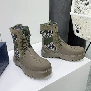 Immediate shipping Dior Garden Lace-up Boots Replica dev65565