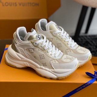 Nice Louis Vuitton Run 55 Line Sneakers Monogram Denim Replica 1ABHR3