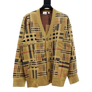 Cute Burberry Striped Mohair Blend Cardigan Replica Bav35724