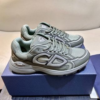 Extremely rare! Dior sneakers replica B30 white mesh silver 3SN279ZYG_H869