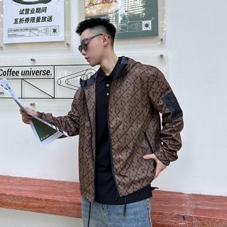 Fendi Kagoul Nylon High Collar Windbreaker Fake fez57840