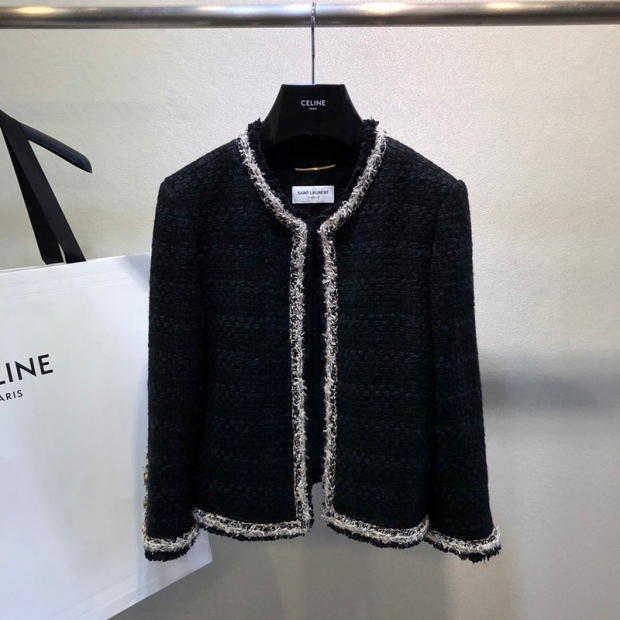 The hottest topic! Replica Saint Laurent wool and silk duffle coat San25908