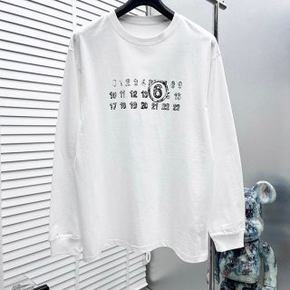 Maison Margiela Replica Numbers Cotton Crew Neck Sweatshirt Maq07469