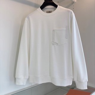 Hermes Replica Pocket Cotton "Tape Leather" Sweatshirt H367840