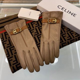 Celine Lambskin Triomphe Bracelet Gloves Replica Cem72060