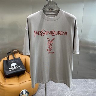 Classic Saint Laurent Replica Reverse Logo Short Sleeve T-Shirt Sac49845