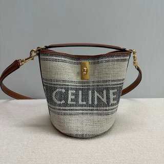 Love at first sight? Celine Jacquard replica Teen Bucket 16 bag 197572ERF01WB