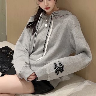 Stylish Celine Hooded Loose Sweatshirt Fake Cotton Fleece Cer00546