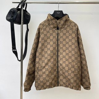 Gucci GG cotton canvas zip jacket replica guj06216