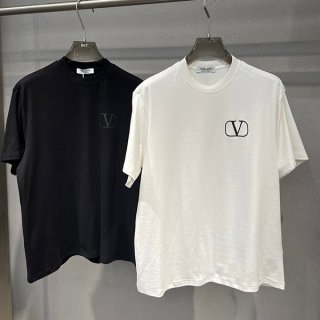 Valentino Replica V Logo Signature Patch T-Shirt Vun40699