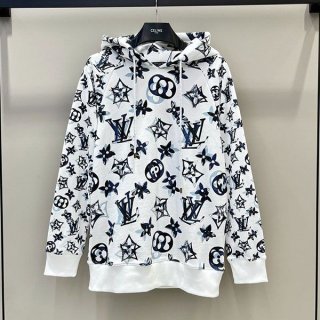 n grade recommended Louis Vuitton vintage flower monogram hoodie vuc21232