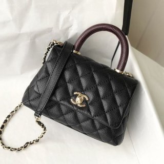 Chanel Top Handle Flap Bag Fake Mini Attention-grabbing! shi98753