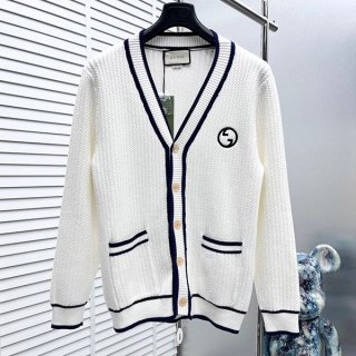 Gucci Webbed Cotton Jersey Cardigan Replica gum54954