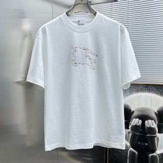 Cheap Burberry Check EKD Cotton T-Shirt Replica with Tracking Baa09134