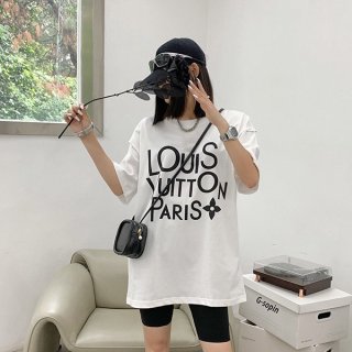 Louis Vuitton Graphic Crew Neck T-Shirt Replica vuk88009