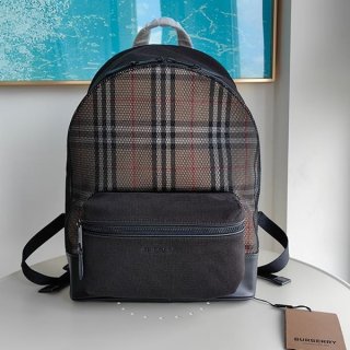 Burberry Check Logo Embossed Backpack, loved by many celebrities, fake 8066097
