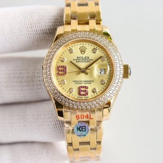Hard to find fake Rolex Datejust Pearlmaster 34MM roq50607