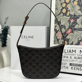 ★Popular in Japan! Celine Triomphe replica canvas clock bag 112272CUZ04LU