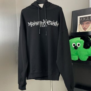 Maison Margiela Replica Hooded Logo Hoodie ☆Very Popular☆ Maq42386