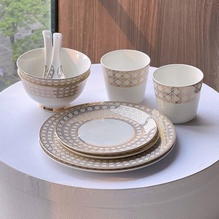 Dior Replica Tumbler & Teacup Saucer Cannage Montaigne Set of 10 def53676