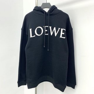 Hard to find Loewe logo cotton hoodie replica loj12891