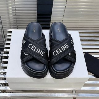 Stylish? Celine Jacquard Copy Mesh Textile Sandals 354412276C