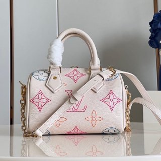 Autumn/Winter Sale Louis Vuitton Replica Speedy 20 Cream Beige Mini Bag vul66356