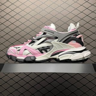 21AW New Arrival Balenciaga Sneakers Replica Men's Logo Track 2.0 Sneakers Pink Shipping Included baf52761