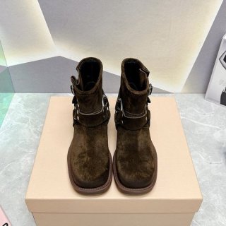 Secured Miu Miu suede boots replica myq08231