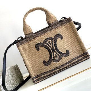 Very popular! Celine Triomphe Small Cabas Thais Replica Textile 199162EGH.02BL