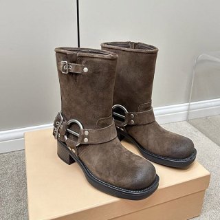 Nice Miu Miu Quadruple Buckle Long Boots Replica myt46583