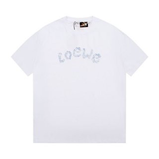 Very popular! Loewe Paulas Ibiza replica logo cotton T-shirt short sleeve lou14177
