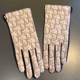 Dior Leather Monogram Gloves Leather Gloves dev36858