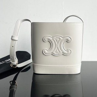 ★Tracked shipping for peace of mind Celine Cuir Triomphe Small Bucket Bag Fake Cev41600