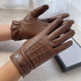 No.1 Popular Gucci Leather Monogram Gloves Replica Leather Gloves guu26684