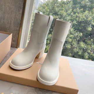 Miu Miu Oversole Leather Ankle Boots Boots mye97463
