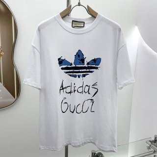 Free shipping adidas x Gucci cotton T-shirt replica gui13594
